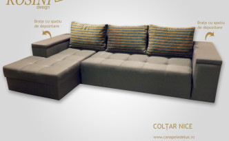 Coltar extensibil Nice, brate cu spatiu de depozitare